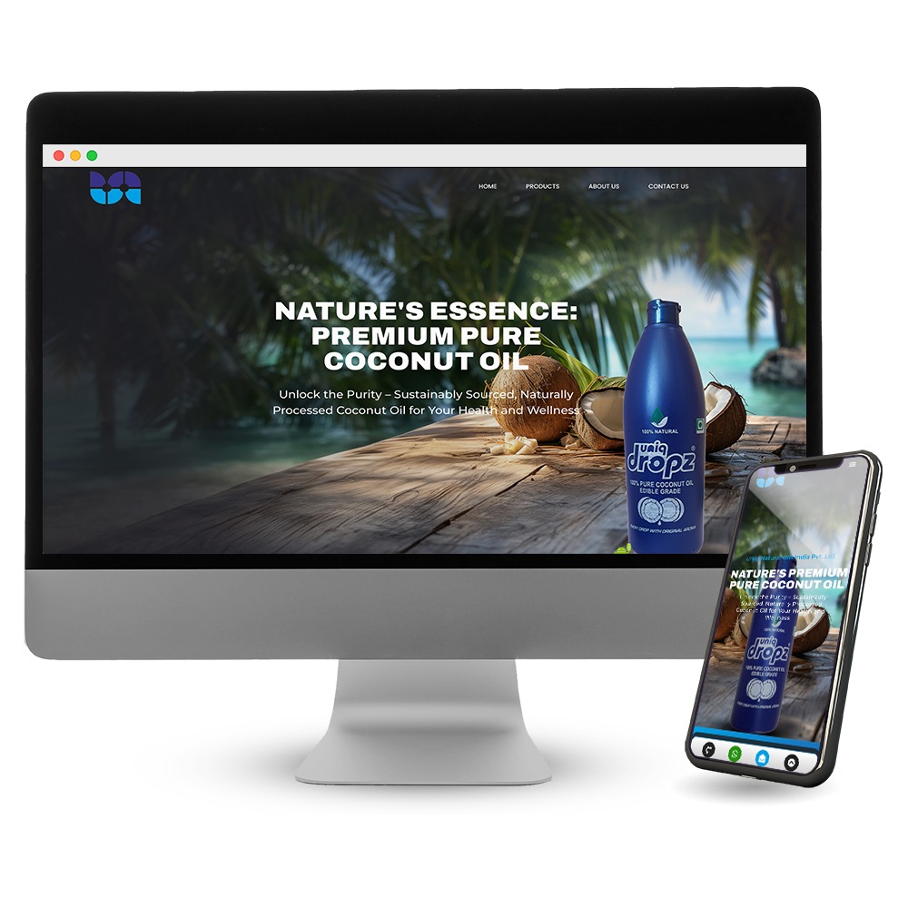 Website Designing for Uniq Naturals Oil